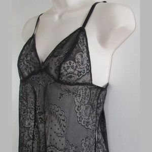 Victoria's Secret Black Lace Babydoll
